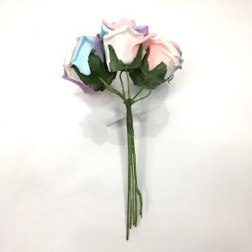 Unicorn Foam Rose 6cm x 6