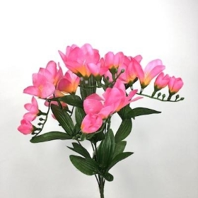 Pink Freesia Bush 33cm