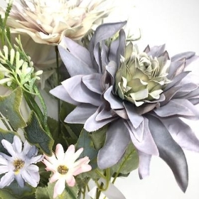 Vintage Grey Dahlia Bush 40cm