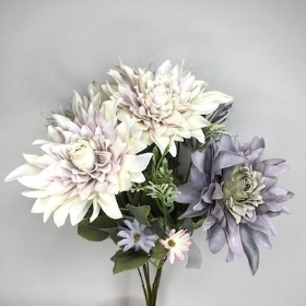 Vintage Grey Dahlia Bush 40cm