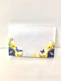 Small Florist Cards Blue Yellow Butterflies