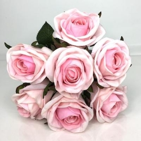 Pink Velvet Touch Rose Bundle 35cm