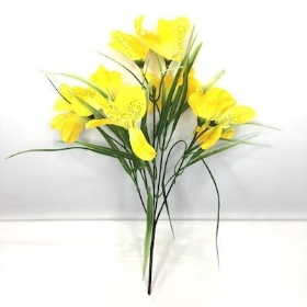 Yellow Alstro Bush 36cm