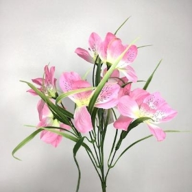 Pink Alstro Bush 36cm