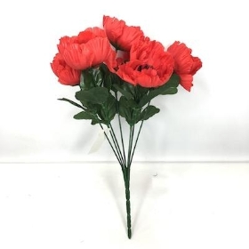 Red Poppy Bush 31cm