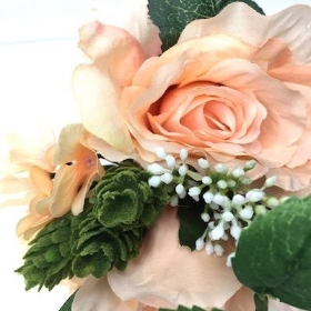 Peach Rose Bundle 24cm