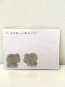 Large Florist Cards In Loving Memory x 6  Sheep