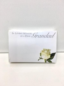 Small Florist Cards Grandad Rose