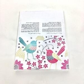 Flowers And Robins Folding Card x 25