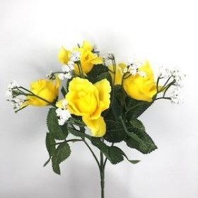 Yellow Rose And Gyp Bush 29cm
