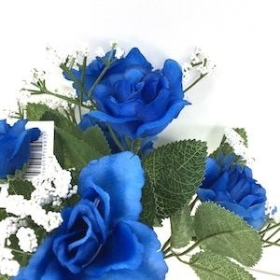 Blue Rose And Gyp Bush 29cm