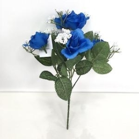 Blue Rose And Gyp Bush 29cm