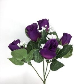 Purple Rosebud Bush 31cm