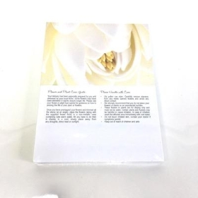 Ivory Lotus Folding Card x 25