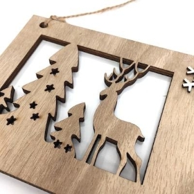 Let It Snow Christmas Hanging Sign 29cm