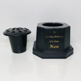 In Loving Memory of a dear Nan Black Memorial Pot 