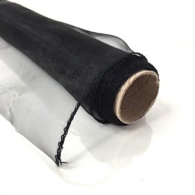 Black Organza Fabric 40cm