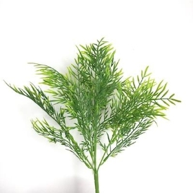 Green Fern Bush 34cm