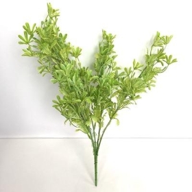 Pale Green Mixed Foliage Bush 42cm