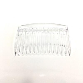 Clear Hair Comb Slides x 12