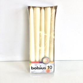 Ivory Tapered Candle x 10 