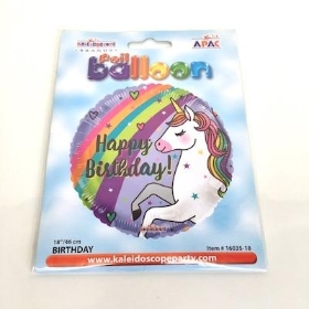 Unicorn Happy Birthday Foil Balloon 16035