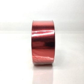 Red Metallic Poly Ribbon 50mm