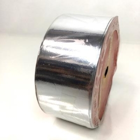 Silver Metallic Poly Ribbon 50mm