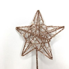 Rose Gold Star Wand 36cm