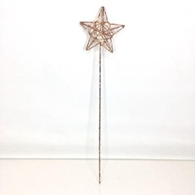 Rose Gold Star Wand 36cm