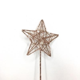 Rose Gold Star Wand 36cm