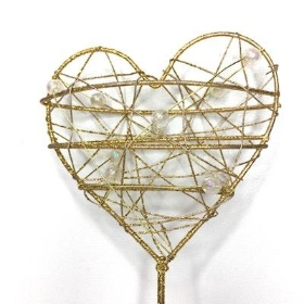 Gold Heart Wand 36cm