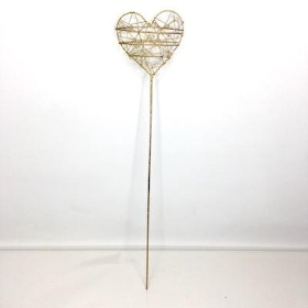 Gold Heart Wand 36cm