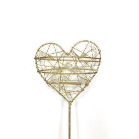 Gold Heart Wand 36cm