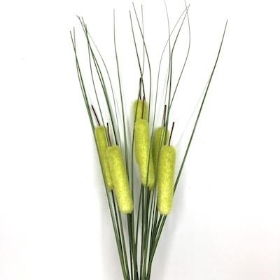 Green Bullrush And Grass Bush 35cm