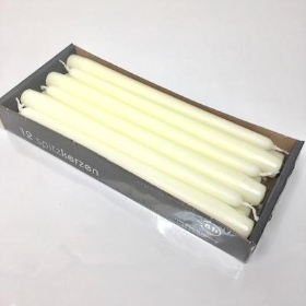 Ivory Tapered Candle x 12