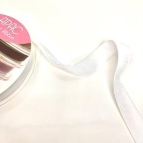 White Velvet Ribbon 25mm