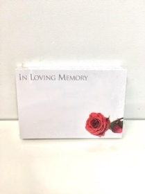 Small Florist Cards ILM Red Rose