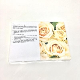 Cream Roses Folding Card x 25