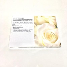 Ivory Roses Folding Card x 25
