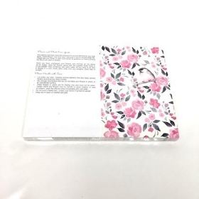 Bird And Pink Flowers Folding Card x 25