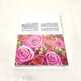 Pink And Red Rose Folding Card x 25