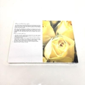 Lemon Roses Folding Card x 25