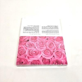 Pink Rose Wall Folding Card x 25