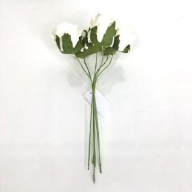 Ivory Foam Rose 4cm x 6