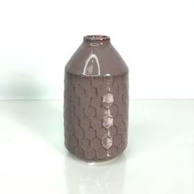 Pink Honeycomb Vase 18cm