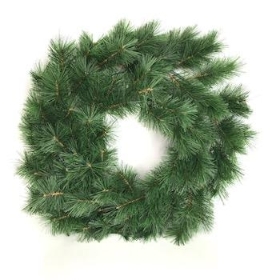 Green Pine Wreath 50cm