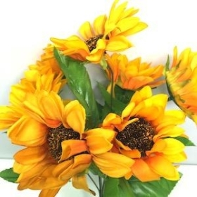 Yellow Sunflower Bush 33cm