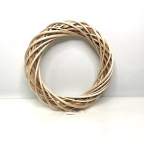 25 x Natural Wicker Ring 30cm