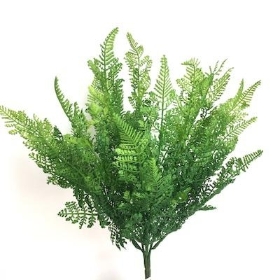 Green Conifer Fern Bush 42cm
